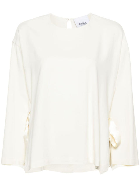 Erika Cavallini Semi-Couture Cady texture blouse