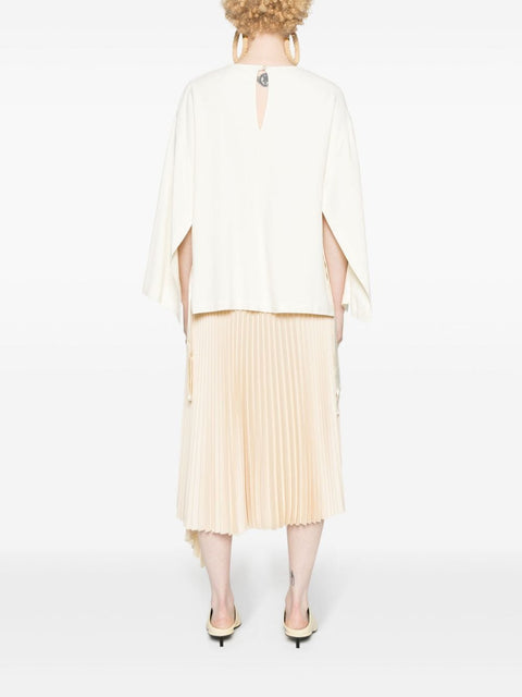 Erika Cavallini Semi-Couture Cady texture blouse