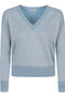 Base Cotton blend v-neck sweater