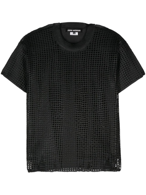 Junya Watanabe Open-knit crewneck t-shirt