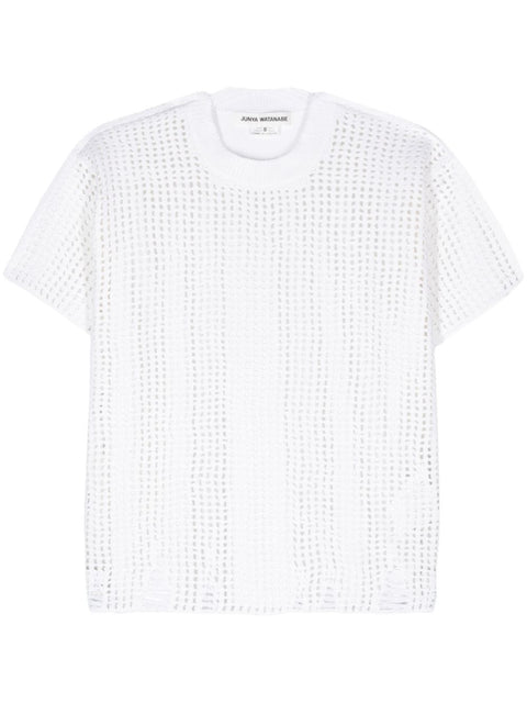 Junya Watanabe Opne-knit crewneck t-shirt