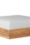 Imperial Grove Outdoor Solid Teak Wood Ottoman