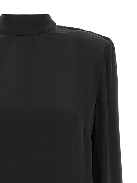 Rotate Birger Christensen Satin Drapy Back Top