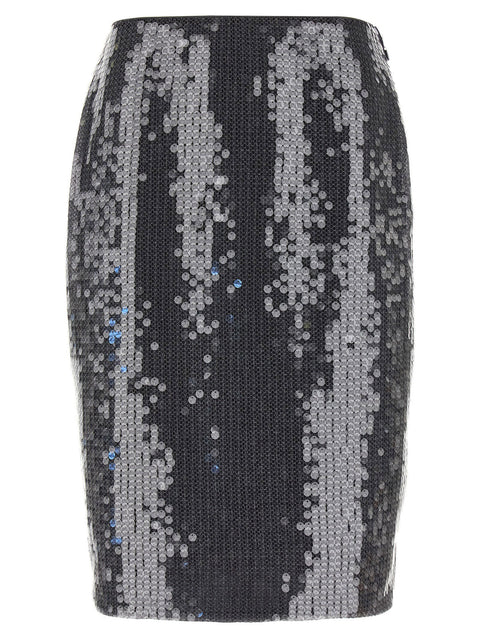 Rotate Birger Christensen Net Sequin Midi Skirt