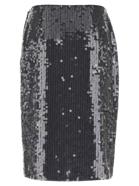 Rotate Birger Christensen Net Sequin Midi Skirt