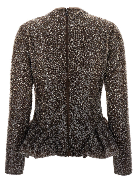 Rotate Birger Christensen Sequin Top