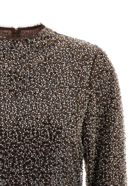 Rotate Birger Christensen Sequin Top