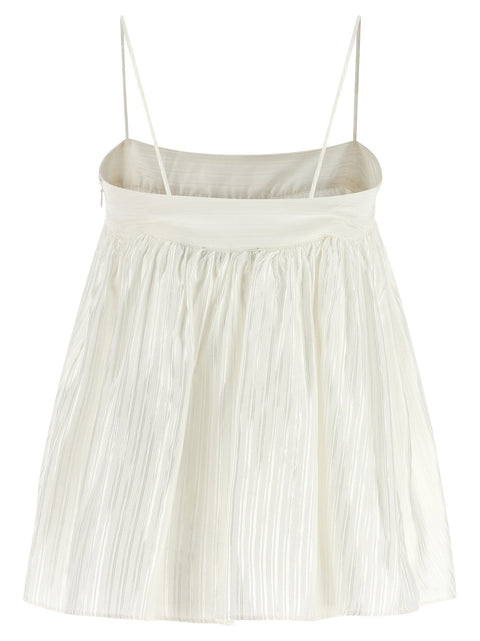 Rotate Birger Christensen Striped Viscose Top