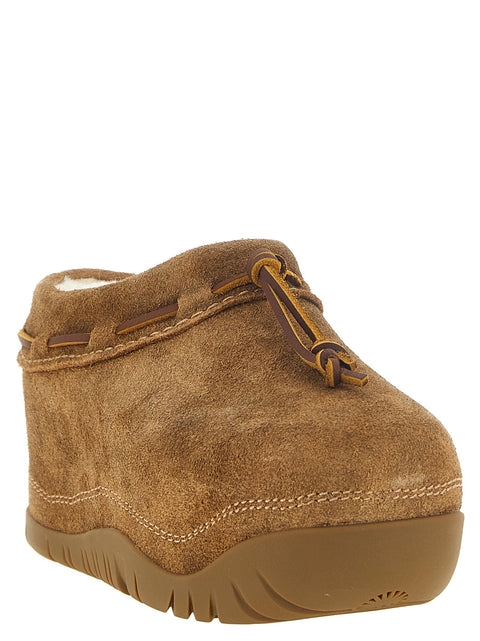 UGG Brown Bucked Sabots