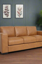 Argento Top Grain Leather Sofa - Tan