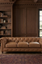 Cornelia Modern Contemporary Eco Leather Sofa - Light Brown
