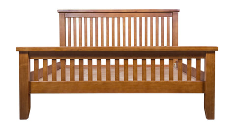 Pre-Order Mission Oak Slat Bed - Michael's Cherry
