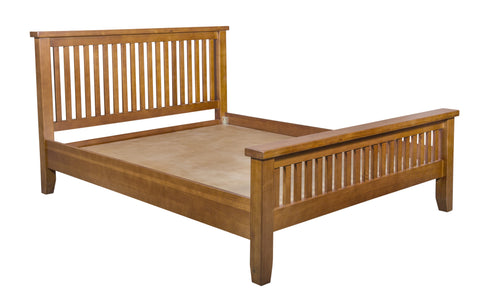 Pre-Order Mission Oak Slat Bed - Michael's Cherry