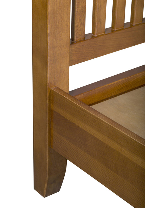 Pre-Order Mission Oak Slat Bed - Michael's Cherry