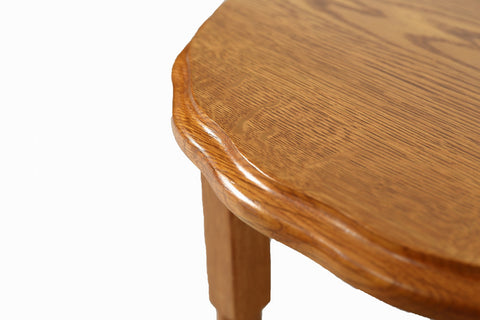 Mission Oak End Table With Barley Twist Legs