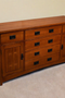 Mission Quarter Sawn Oak 6 Drawer Sideboard - 62"