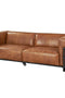 Henry Industrial Modern Leather Sofa (2 Colors Available)