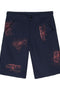 Comme Des Garcons Paint splatter-detail shorts