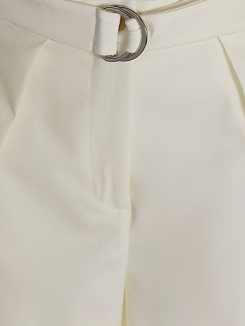 Erika Cavallini Semi-Couture Wool twill Amelia trousers