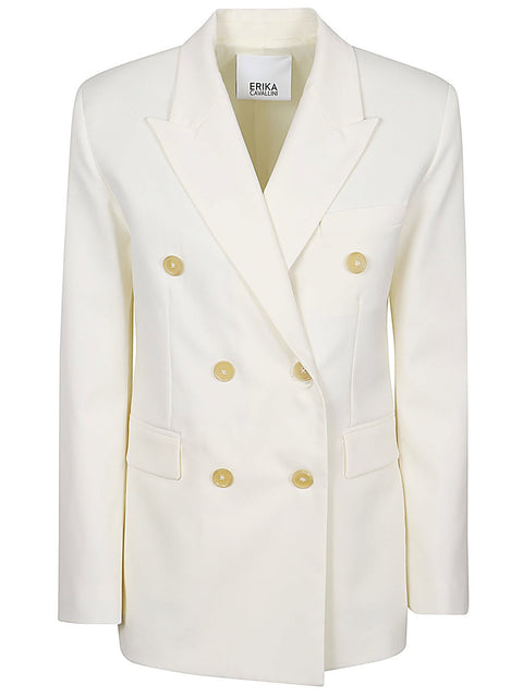 Erika Cavallini Semi-Couture Wool twill Alberta jacket