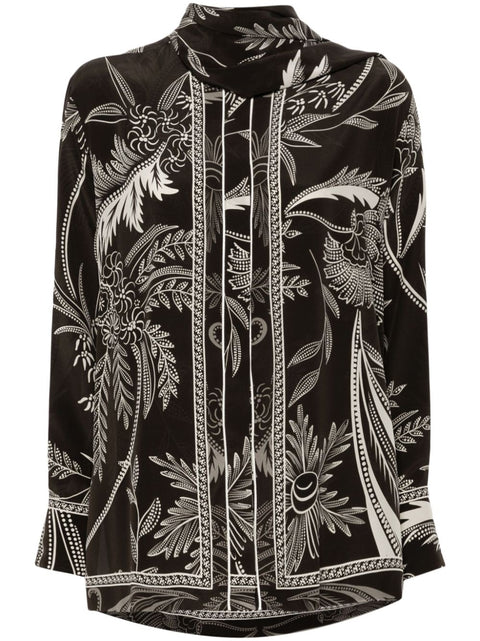 F.R.S . Printed silk shirt