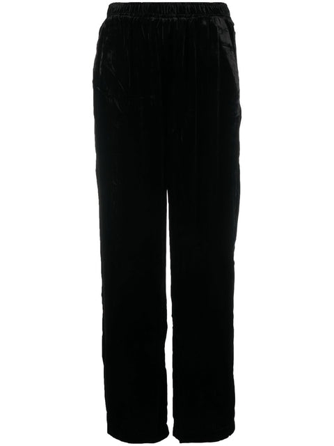 Gold Hawk Velvet wide-leg trousers