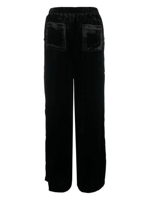 Gold Hawk Velvet wide-leg trousers