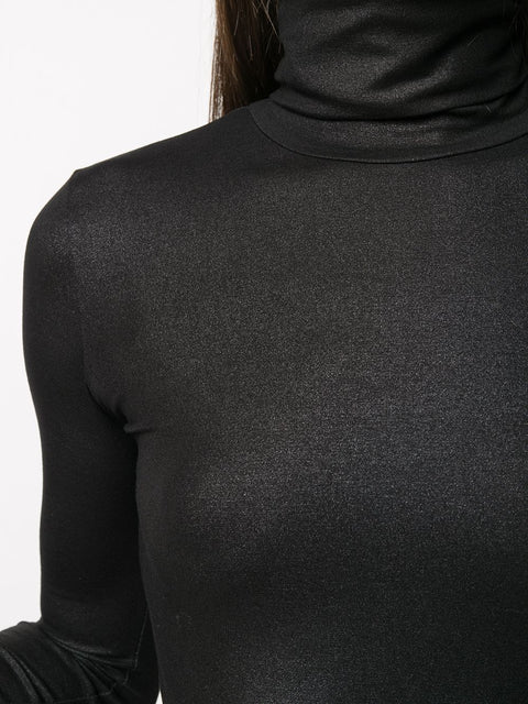 Majestic Lurex high-neck sweater