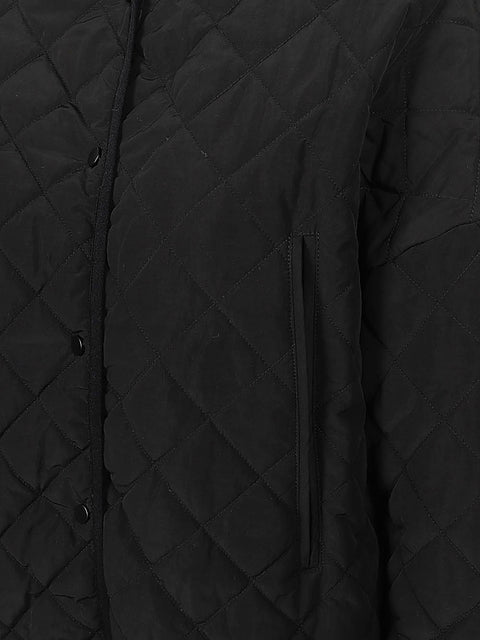 Sandbeige Nylon quilted jacket