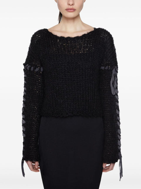 Acne Studios Conscious Criteria page Wool blend crewneck sweater