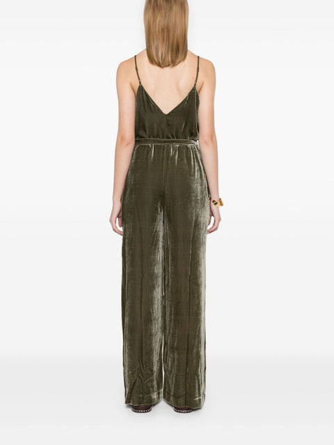 Gold Hawk Velvet jumpsuit