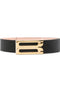 Victoria Beckham Jumbo Frame logo-buckle leather belt