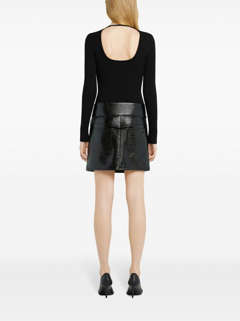 Courreges Pre Courrèges belted mini skirt