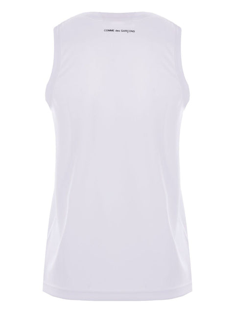 Comme Des Garcons Branded sleeveless t-shirt