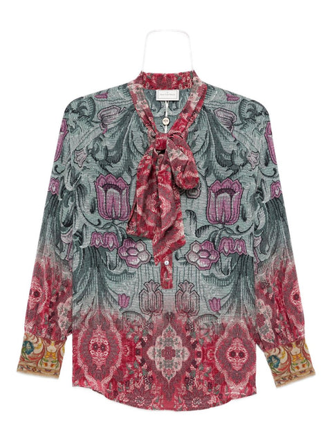 Pierre Louis Mascia Printed silk shirt