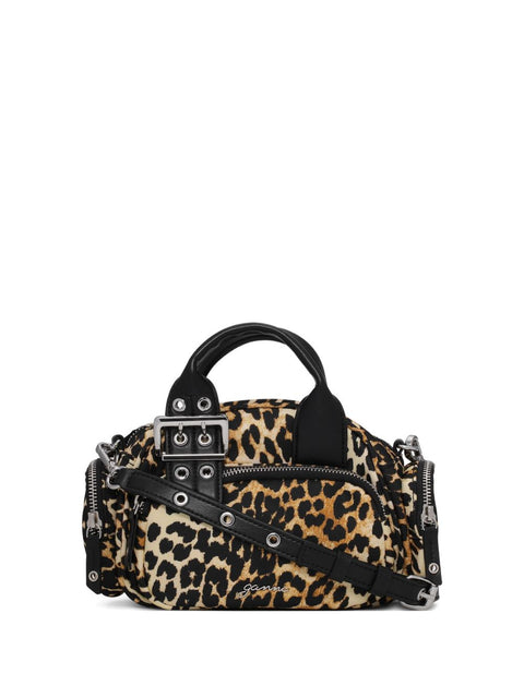 Ganni Nylon small duffle bag