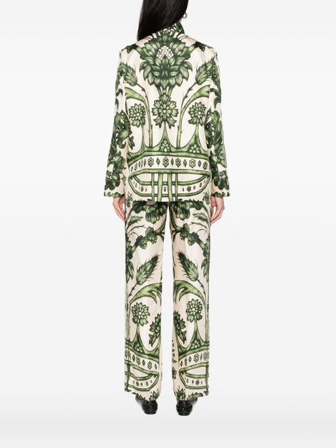 F.R.S . Printed silk shirt