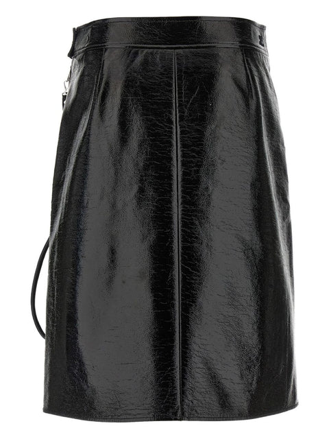 Courreges Pre Vynil midi skirt