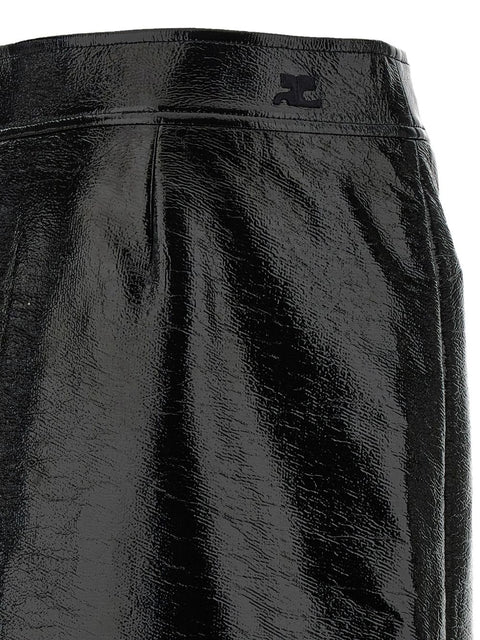 Courreges Pre Vynil midi skirt