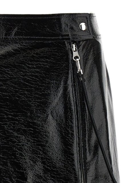 Courreges Pre Vynil midi skirt