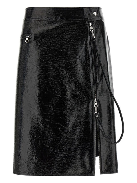 Courreges Pre Vynil midi skirt