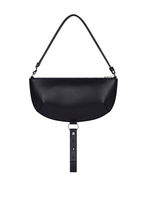 Courreges Pre half-moon leather shoulder bag