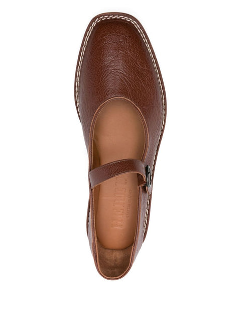 Hereu Brava leather ballet flats