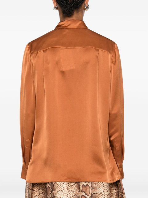 Zimmermann Embroidered silk shirt