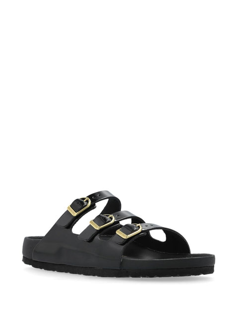 Birkenstock Florida Fresh Natural Leather Patent Sandals