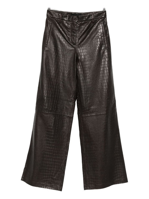 Enes Leather trousers