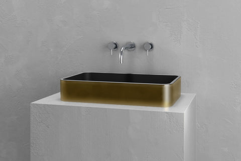 Rectangular Concrete Vessel Sink