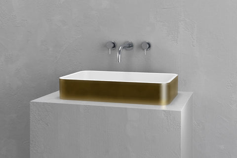 Rectangular Concrete Vessel Sink