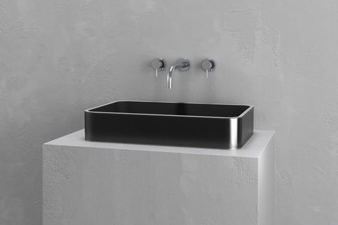 Rectangular Concrete Vessel Sink