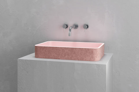 Rectangular Concrete Vessel Sink